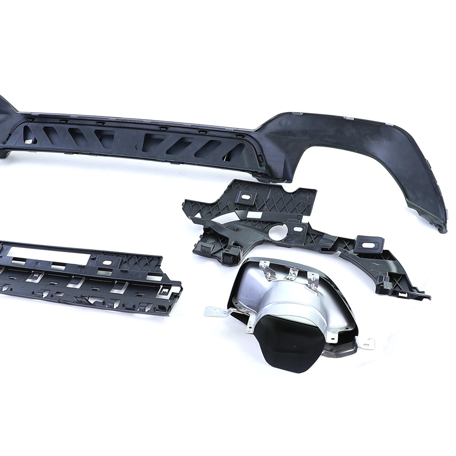 Diffusor achterbumper - geschikt voor BMW 3-serie G20 G21 320i, 330i, 320e, 330e, 320d, 330d sedan/touring 11/2018-06/2022 - glanzend zwart