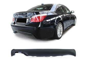 Diffusor achterbumper - BMW 5-serie E60/E61 sedan/touring 07/2003-03/2010 - glanzend zwart