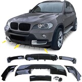 Body kit - voor BMW X5 E70 02/2007-05/2010 - 7-delig - hoogglans zwart