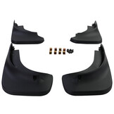Spatlappen - voor VW Touareg I 7L 2002-2010 - 4-delig - voor en achter - zwart