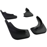 Spatlappen - voor VW Touareg I 7L 2002-2010 - 4-delig - voor en achter - zwart