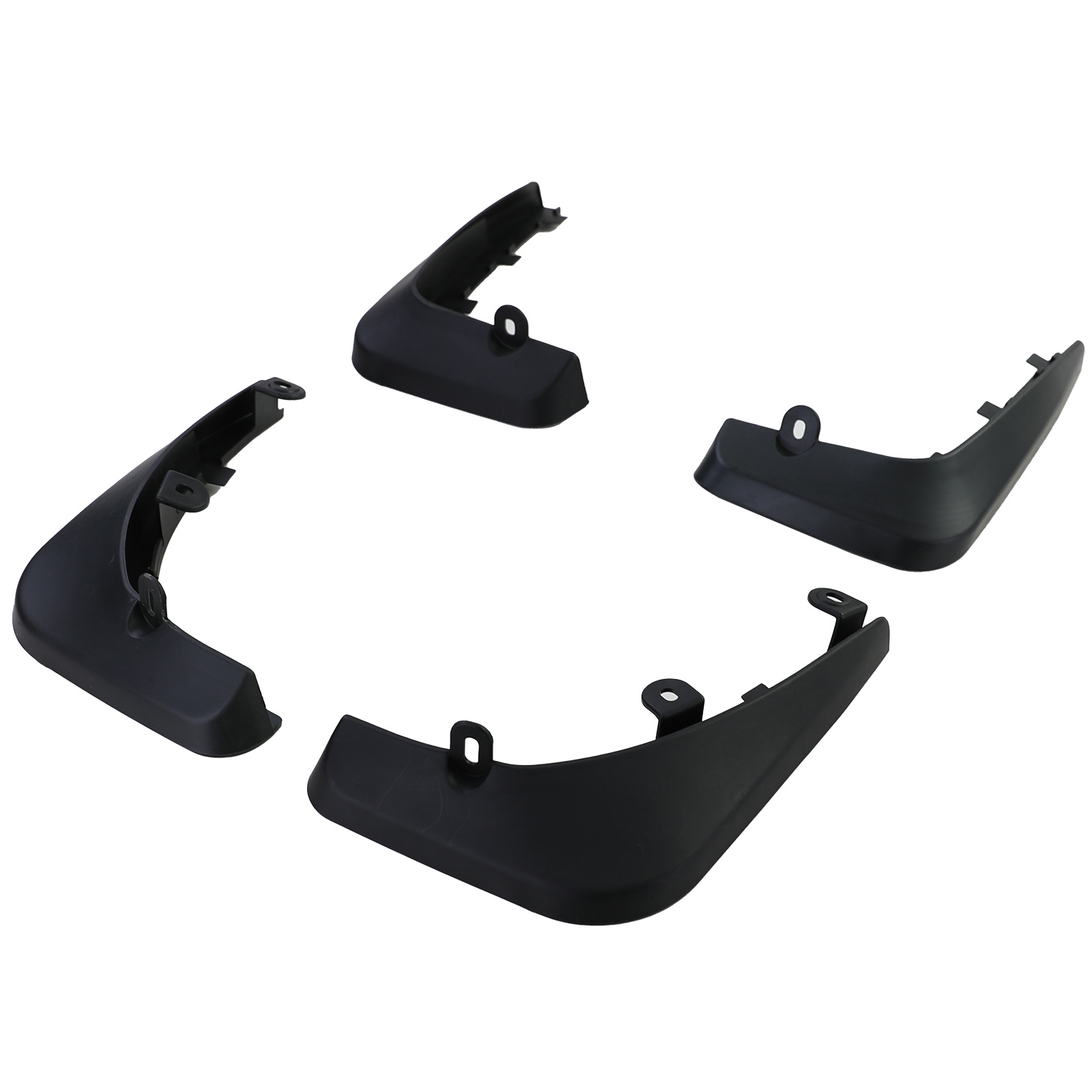 Spatlappen - geschikt voor VW New Beetle Cabrio 9C 2005-2010 - 4-delige set - zwart