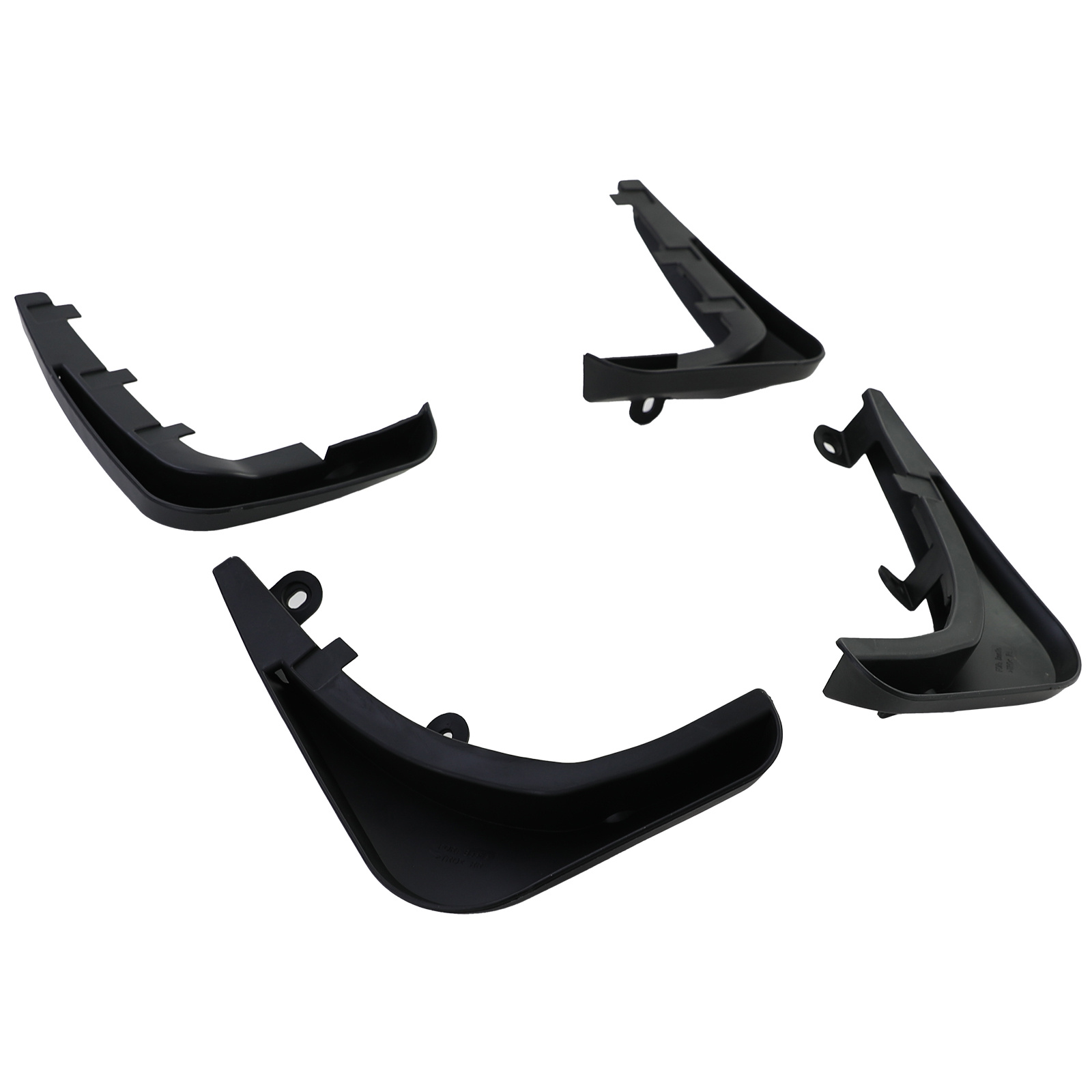 Spatlappen - geschikt voor VW New Beetle Cabrio 9C 2005-2010 - 4-delige set - zwart