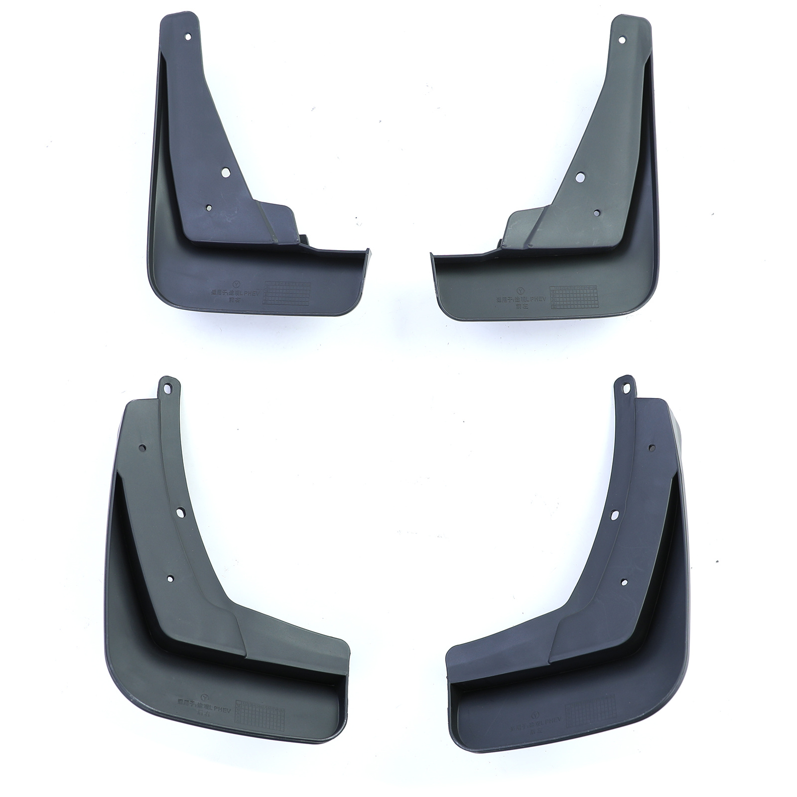 Spatlappen - geschikt voor VW Tiguan X vanaf 2020 - 4-delig - zwart