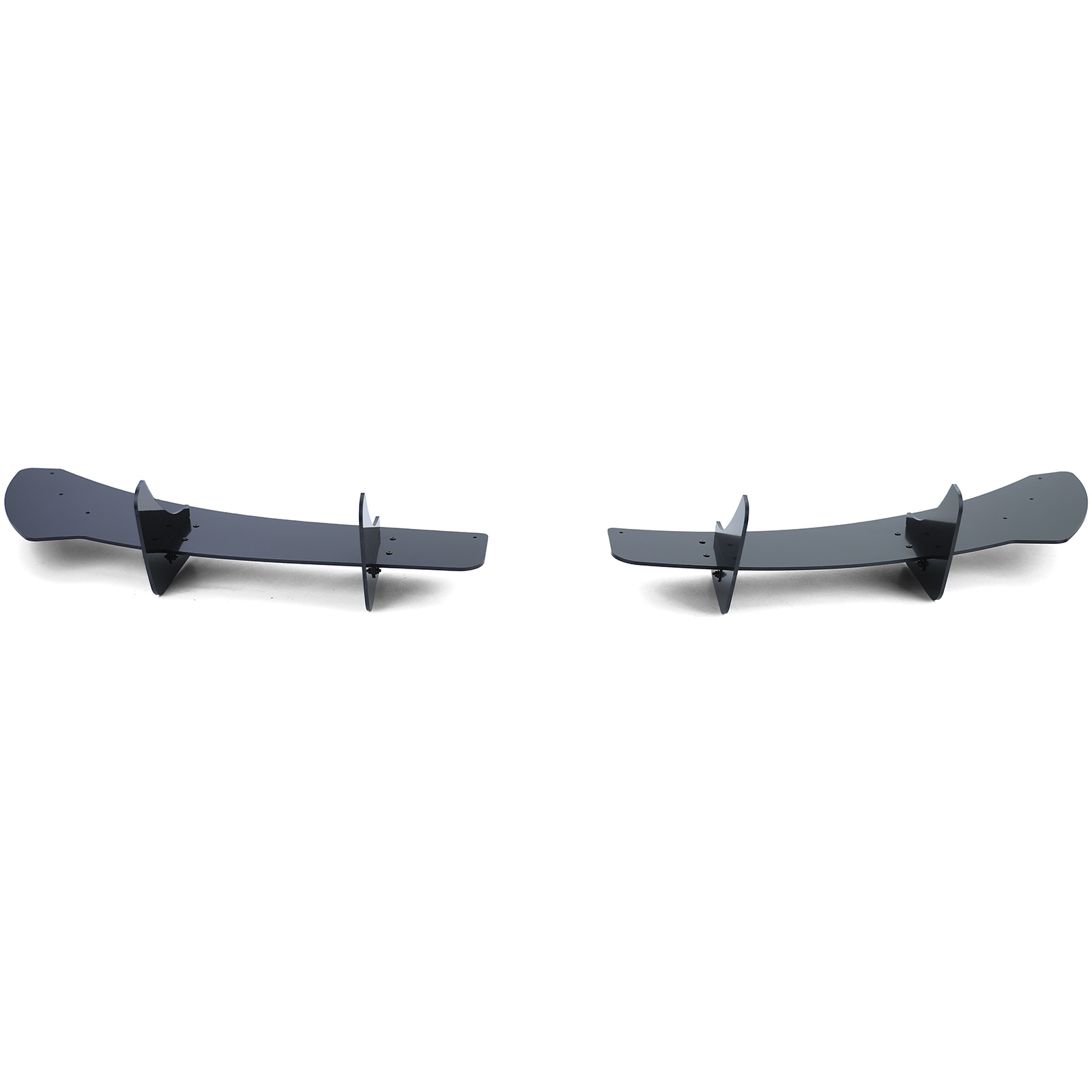 Diffusor achterbumper - geschikt voor VW Golf 6 R20 10/2008 tot en met 11/2013 - set van 2 - zwart glans