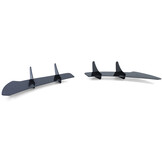 Diffusor achterbumper - geschikt voor VW Golf 6 R20 10/2008 tot en met 11/2013 - set van 2 - zwart glans