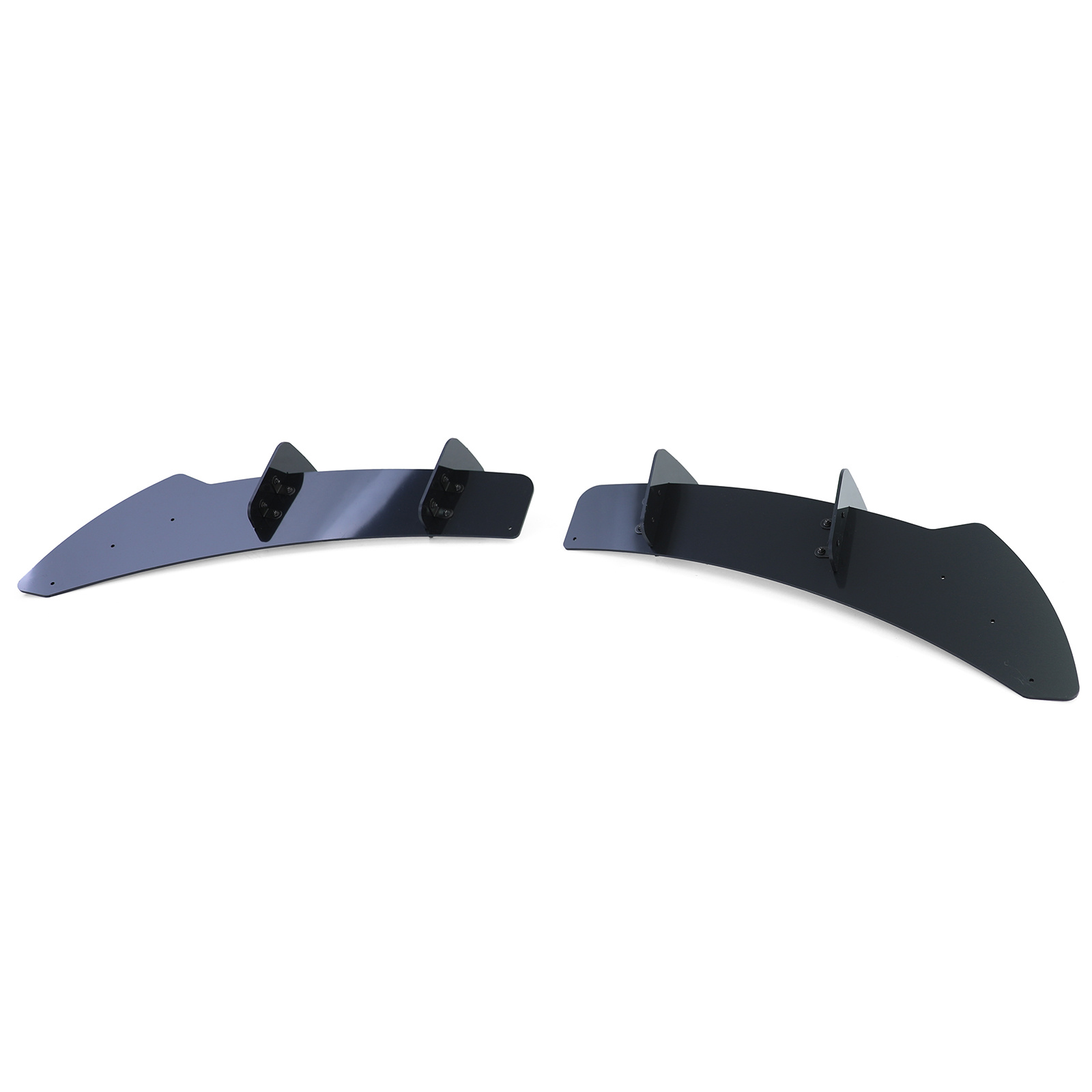 Diffusor achterbumper - geschikt voor VW Golf 6 R20 10/2008 tot en met 11/2013 - set van 2 - zwart glans