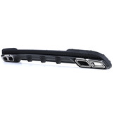 Achterbumper diffusor geschikt voor Mercedes E-Klasse W212 sedan, facelift 2013-2016 - 4-delig - glanzend zwart