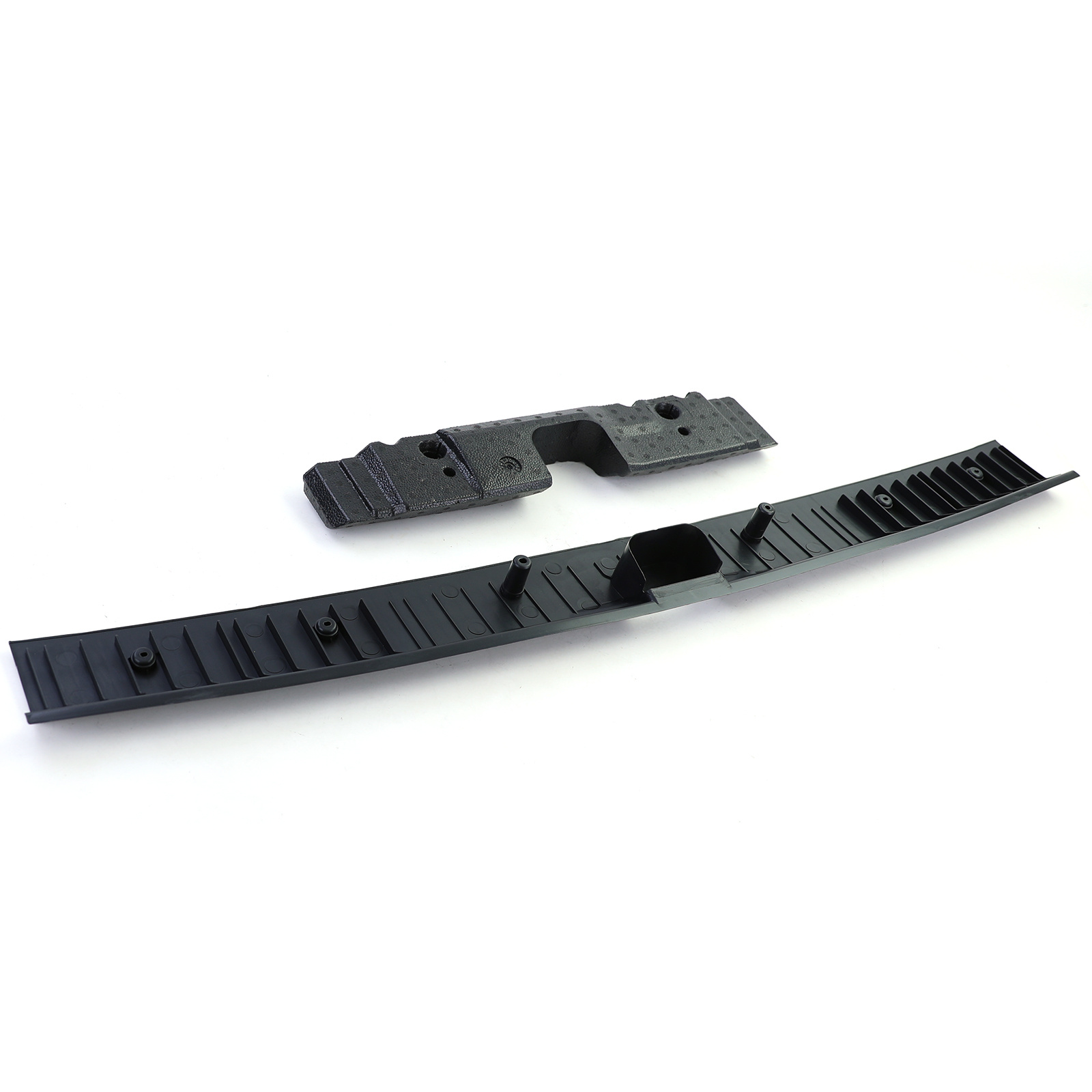 Drempelplaat kofferbak - geschikt voor VW T5/T5.1 7E/7F/7J/7H vanaf 04/2003, T6/T6.1 SH/SG vanaf 04/2015 - 120cm - met montageclips - zwart