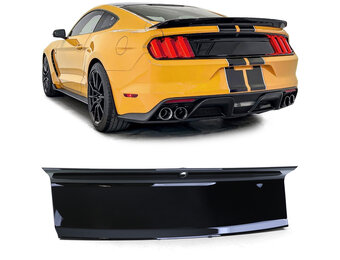 Afdekplaat kofferbak - voor Ford Mustang 6 Coupé/Cabrio 12/ 2014-07/2017 - GT look - glanzend zwart
