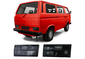 Achterlichten geschikt voor VW T3 transporter 1979-1992 - zwart smoke