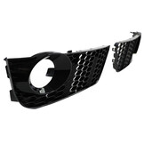 Grille - mistlamp rooster - geschikt voor Audi A5 8T, cabrio/sportback 2007-07/2011 - 2-delig - zwart glans