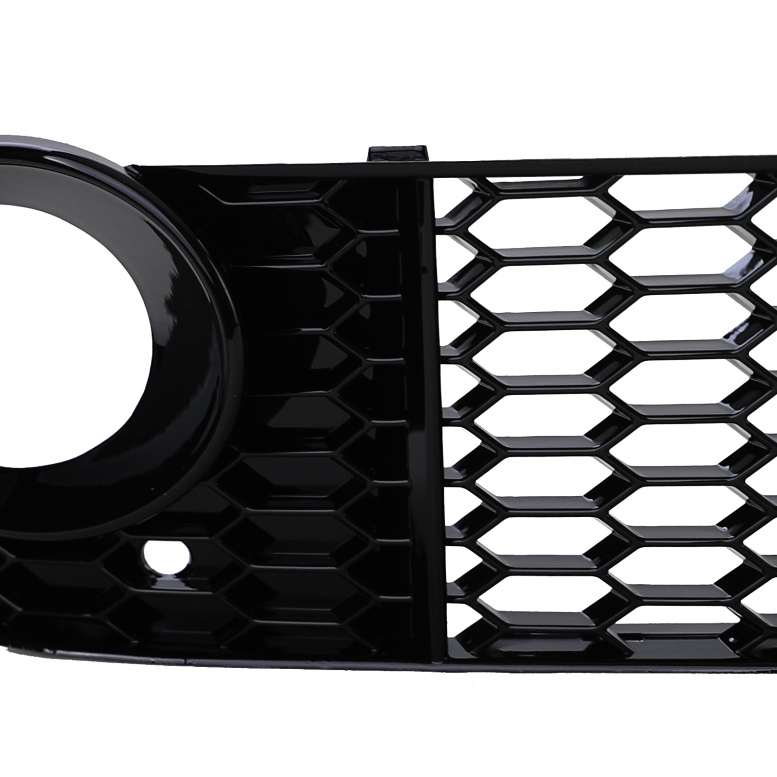 Grille - mistlamp rooster - geschikt voor Audi A5 8T, cabrio/sportback 2007-07/2011 - 2-delig - zwart glans