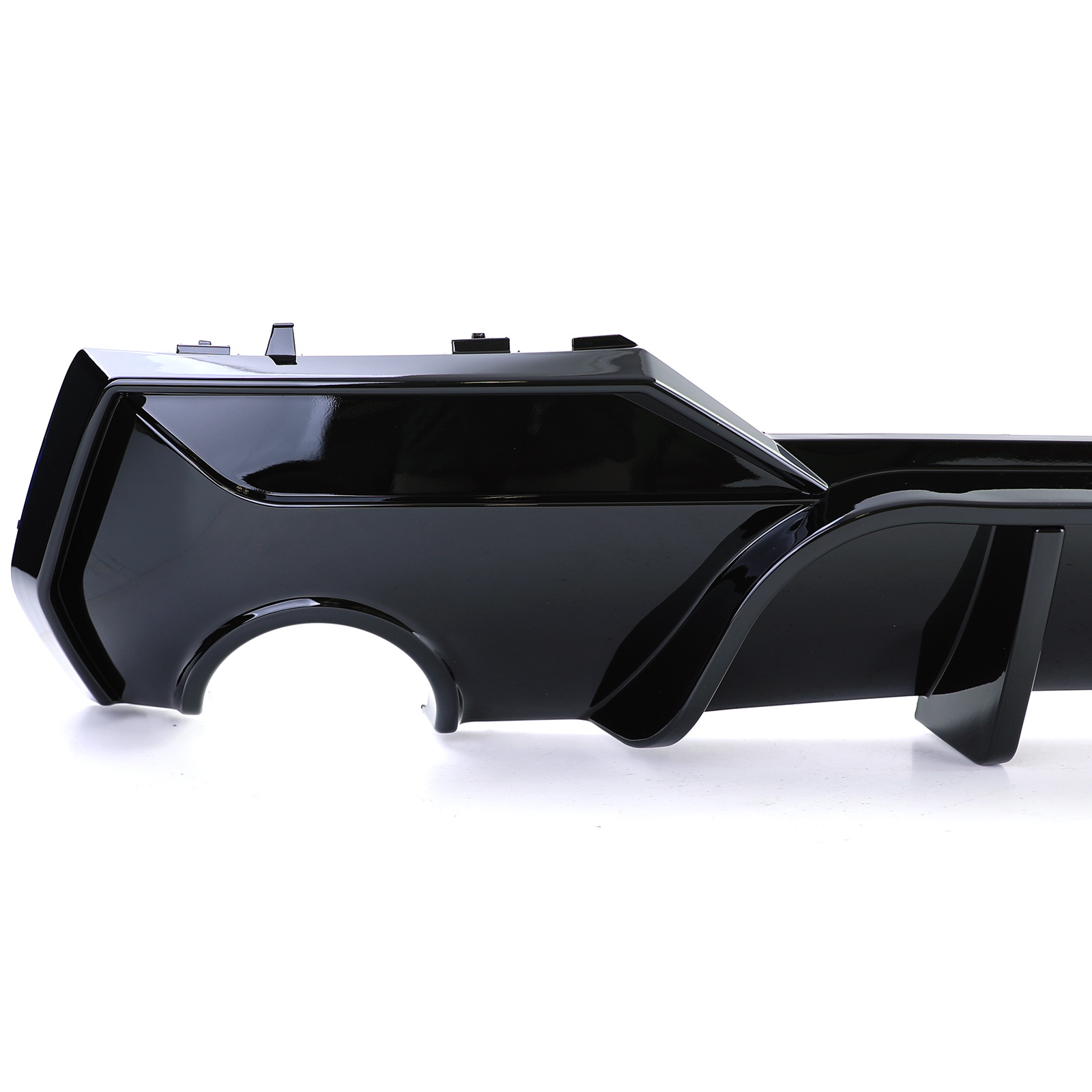 Achterbumper diffusor geschikt voor BMW 4-serie G22 G23 420 430 coupe/cabrio vanaf 2020 - glanzend zwart