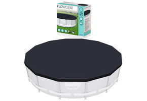 Bestway - afdekzeil zwembad - dekzeil - 488cm - PVC - grijs