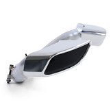 Eindpijp - uitlaatsierstuk geschikt voor BMW X6 E71 2008-2014 - 60mm - set van 2 - hoogglans