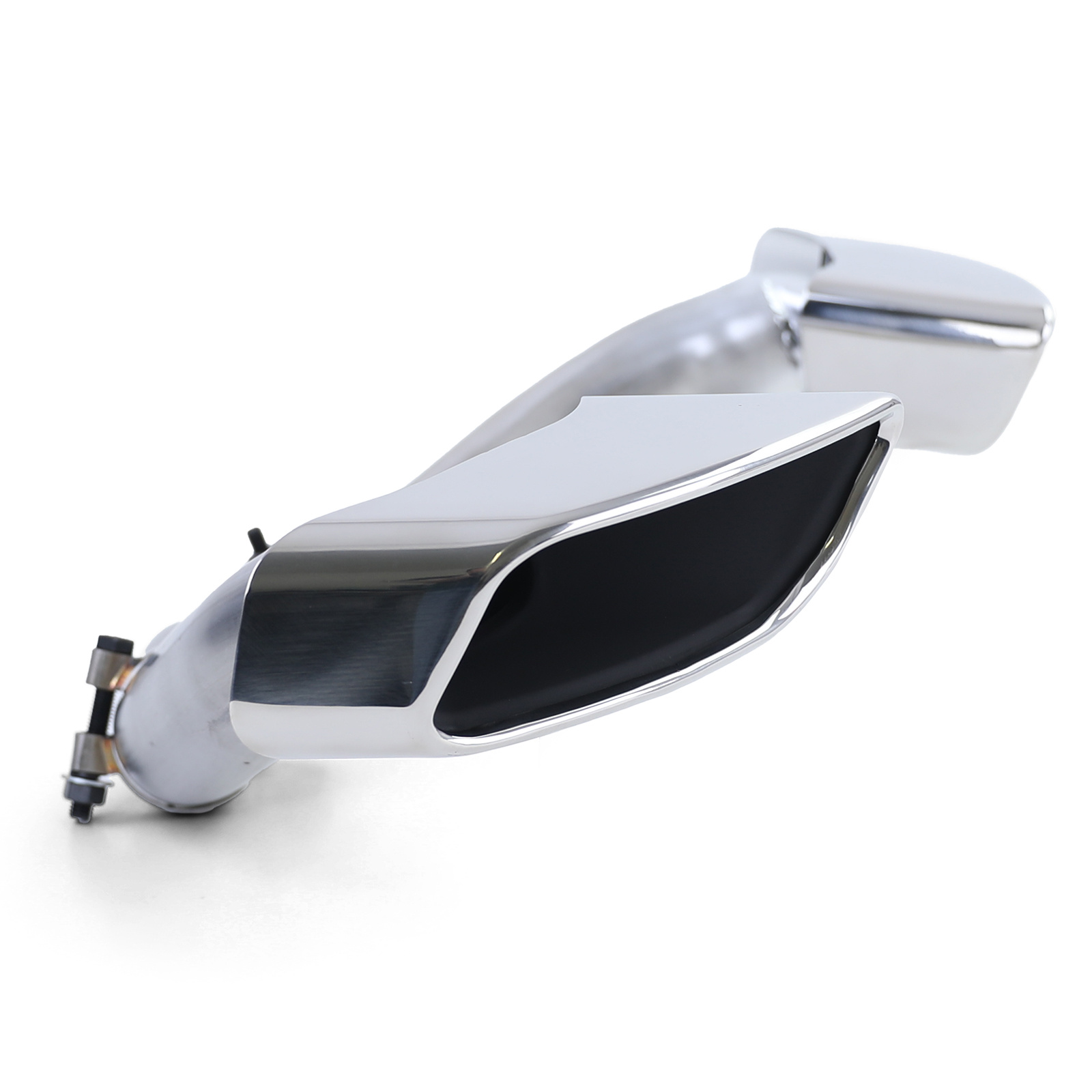 Eindpijp - uitlaatsierstuk geschikt voor BMW X6 E71 2008-2014 - 60mm - set van 2 - hoogglans