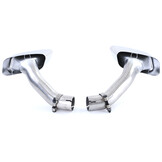 Eindpijp - uitlaatsierstuk geschikt voor BMW X6 E71 2008-2014 - 60mm - set van 2 - hoogglans