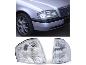 Knipperlichten voor Mercedes C-klasse W202 1993-2000 - wit