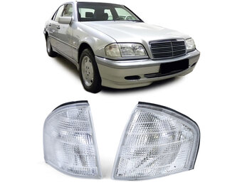Knipperlichten - Mercedes C-klasse W202 sedan, S202 stationwagon, T-model 03/1993 - 03/2001 - wit