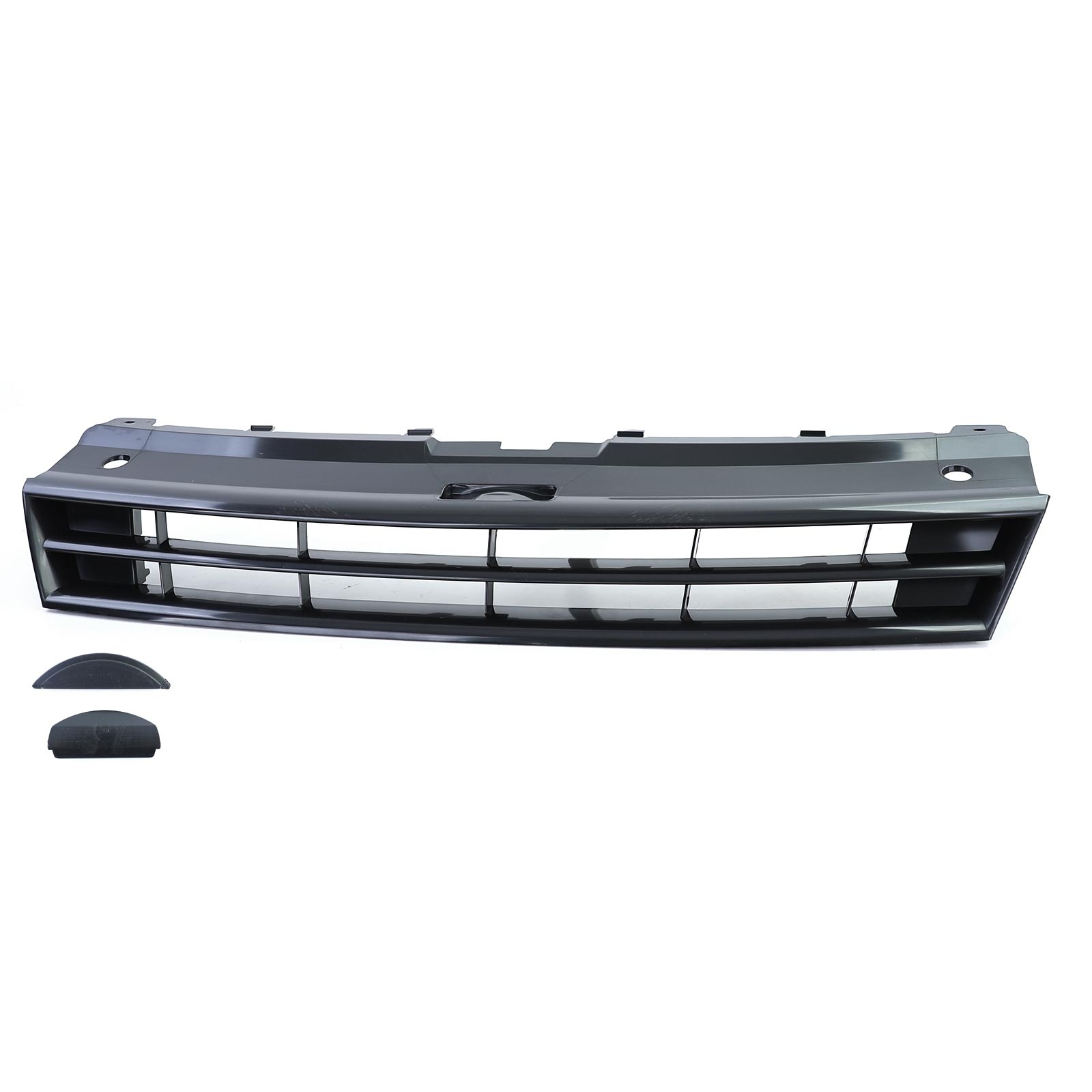 Grille - voorgrille - voor geschikt voor VW Polo 5 6R/6C 2009-2017 - zonder embleem - zwart glans/chroom