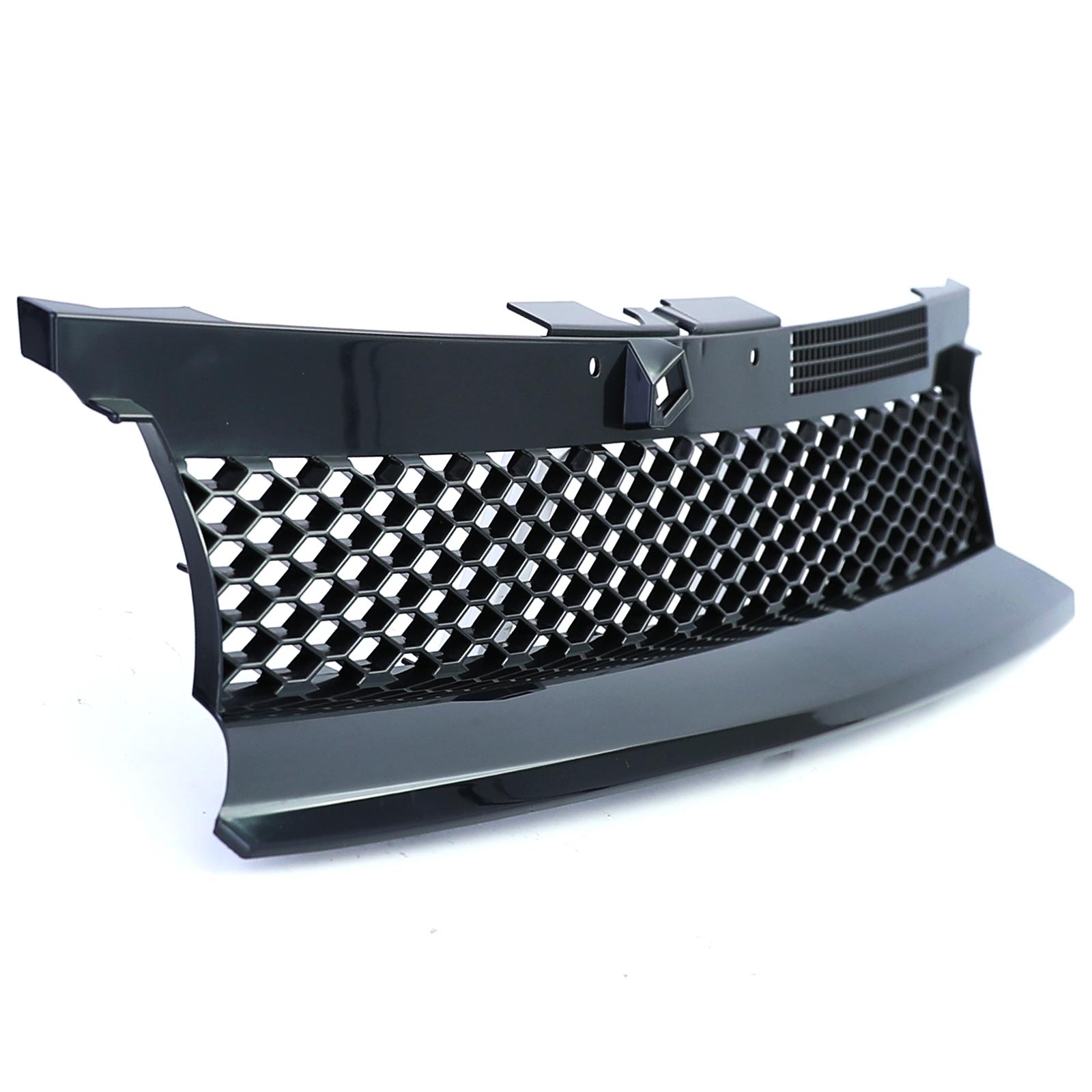 Grille - voorgrille - geschikt voor VW Golf 4, sedan/variant/cabrio 1997-2006 - zonder embleem - zwart glans/chroom