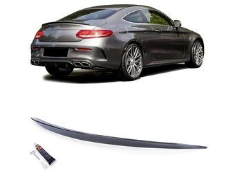 Spoiler - achterspoiler lip - Mercedes C-Klasse C205 coupe vanaf 10/2015 - carbon-look