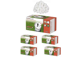 Bestway Flowclear - filterbollen - 5 pakken - 500g/bol - wit
