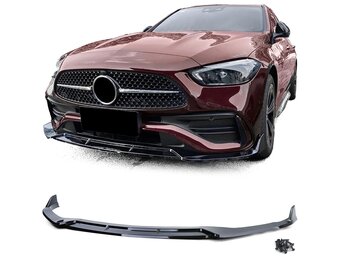 Spoiler - spoilerlip geschikt voor Mercedes C-klasse W206 S206, sedan/T-model vanaf 2021 - zwart glans