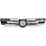 Grille - voorgrille - geschikt voor VW Touareg 2 7P 01/2010-9/2014 - zwart glans/chroom