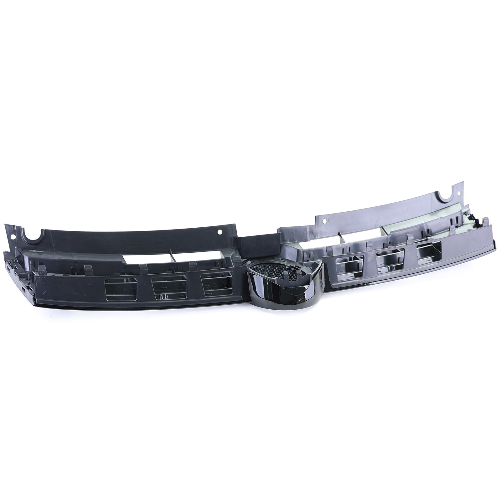 Grille - voorgrille - voor VW Touareg 2 7P 01/2010-9/2014 - zwart glans/chroom