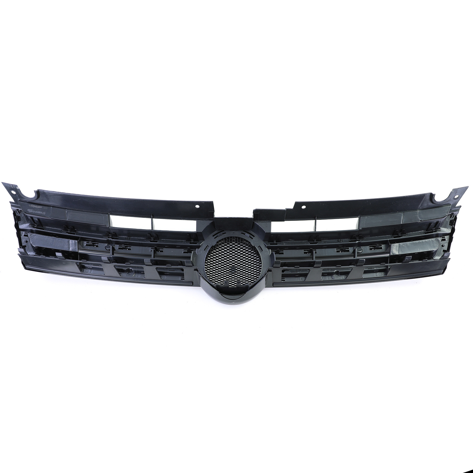 Grille - voorgrille - geschikt voor VW Touareg 2 7P 01/2010-9/2014 - zwart glans/chroom