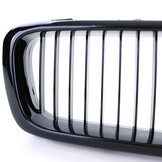 Grille - nieren - geschikt voor BMW 7-serie E38 1994-2001 - 2-delig - zwart glans