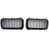 Grille - nieren - geschikt voor BMW 7-serie E38 1994-2001 - 2-delig - zwart glans