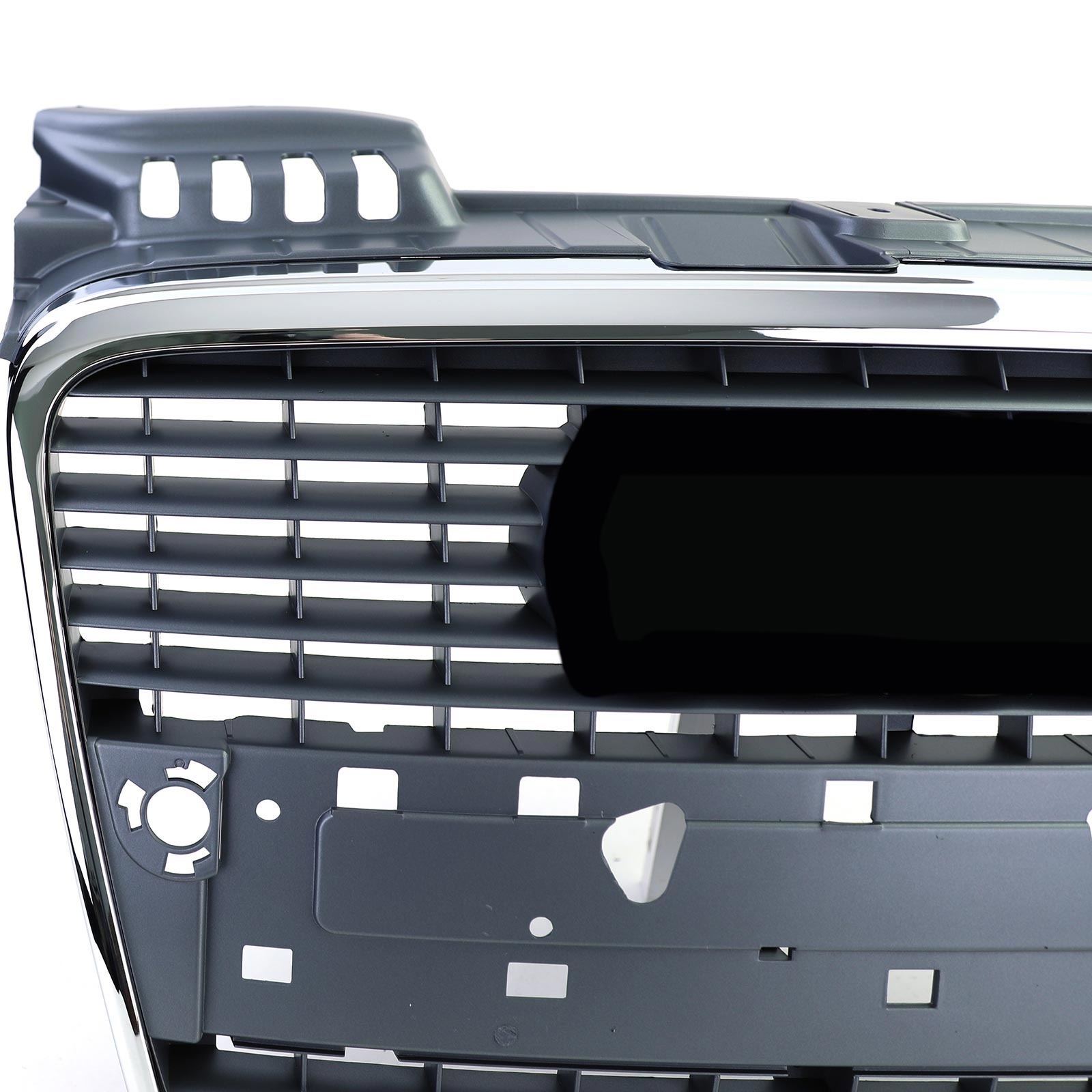 Grille - voorgrille - geschikt voor Audi A4 B7/8E, sedan/kombi/cabrio 2004-2008 - met PDC - chroom