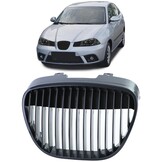 Grille - voorgrille geschikt voor Seat Ibiza/Cordoba 6L 2002-2009 - zwart