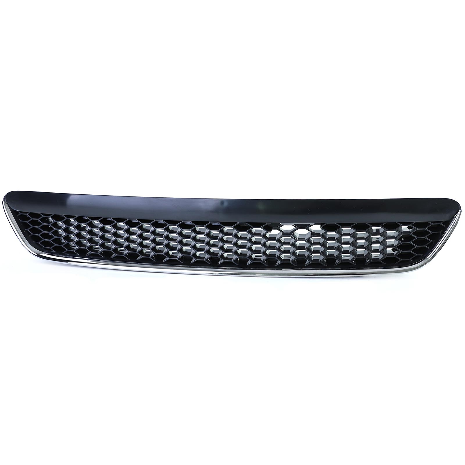 Grille - voorgrille - Opel Astra G, sedan/coupé/caravan/cabrio 1997-2004 - zwart glans chroom