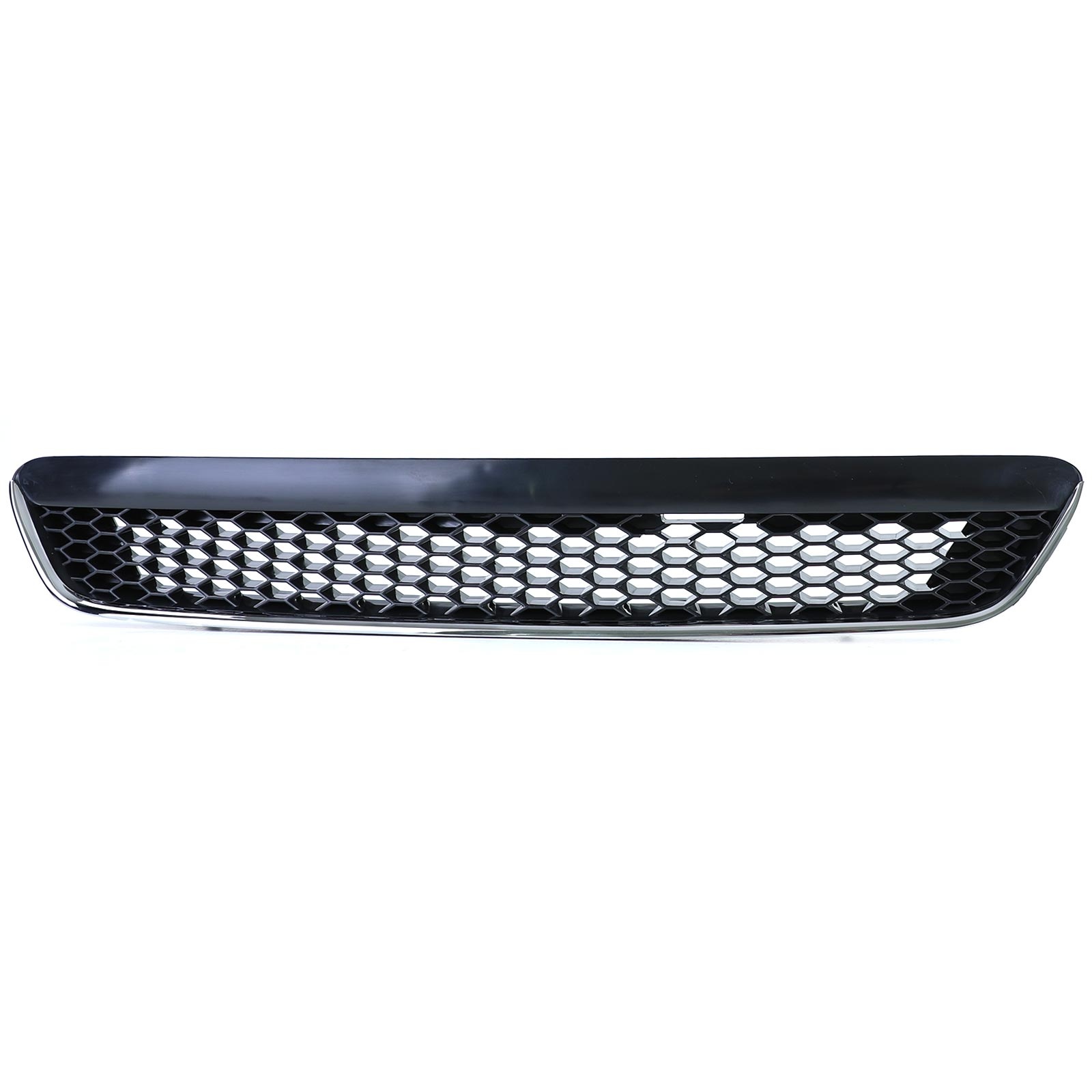 Grille - voorgrille - Opel Astra G, sedan/coupé/caravan/cabrio 1997-2004 - zwart glans chroom