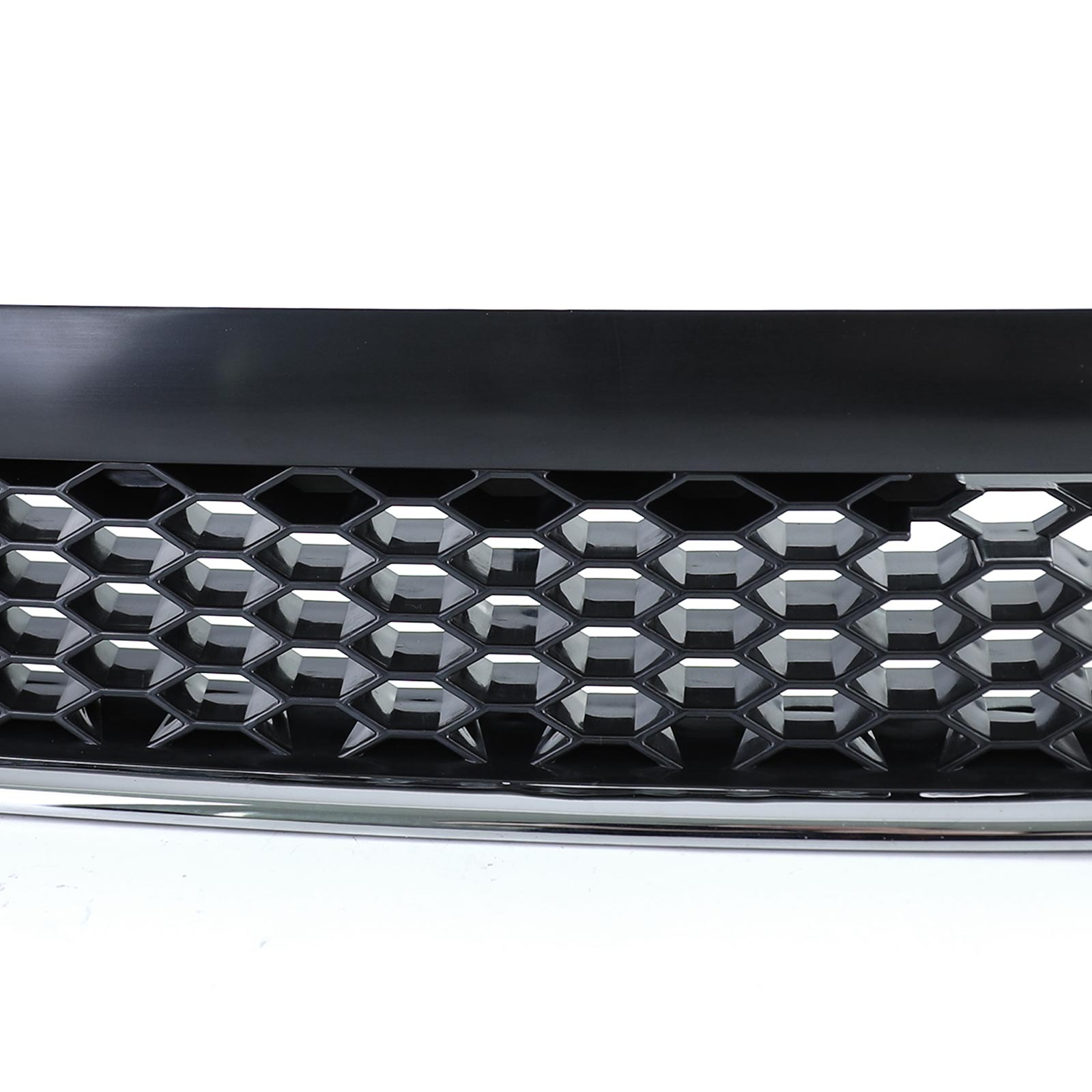 Grille - voorgrille - Opel Astra G, sedan/coupé/caravan/cabrio 1997-2004 - zwart glans chroom