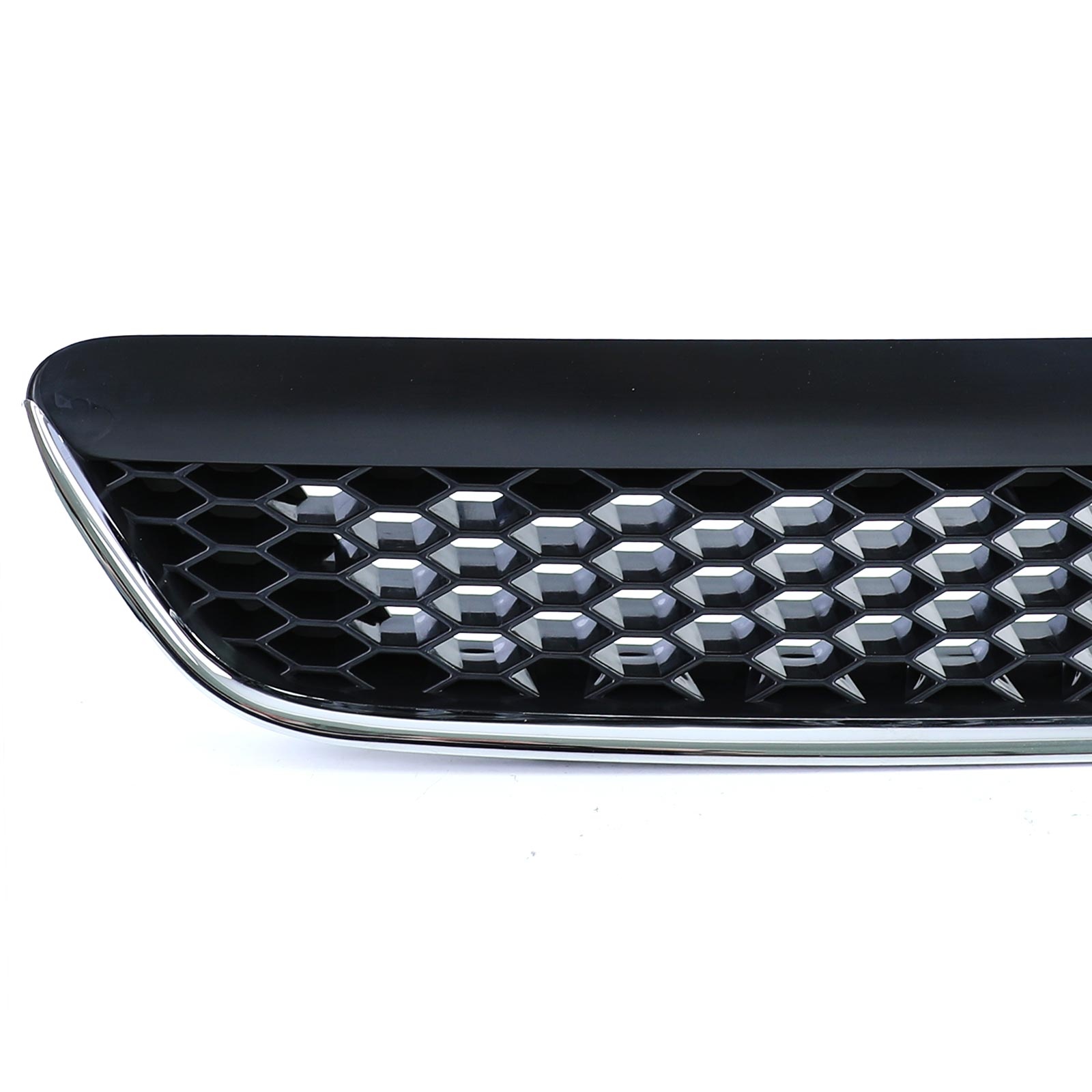 Grille - voorgrille - Opel Astra G, sedan/coupé/caravan/cabrio 1997-2004 - zwart glans chroom
