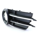 Grille - mistlamp rooster - voor Audi A6 C7/4G, sedan/avant 11/2010-10/2014 - rechts - zwart