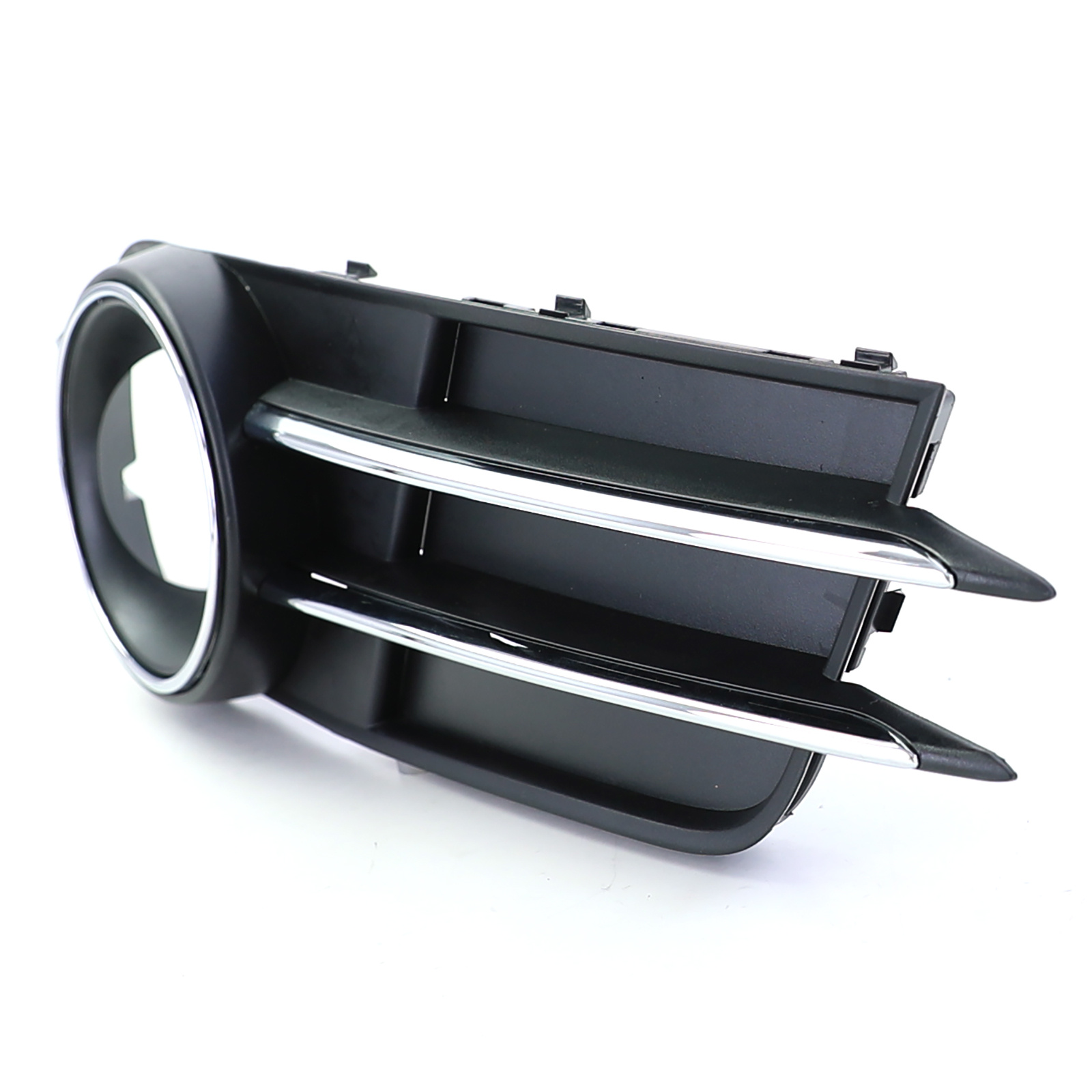 Grille - mistlamp rooster - voor Audi A6 C7/4G, sedan/avant 11/2010-10/2014 - rechts - zwart