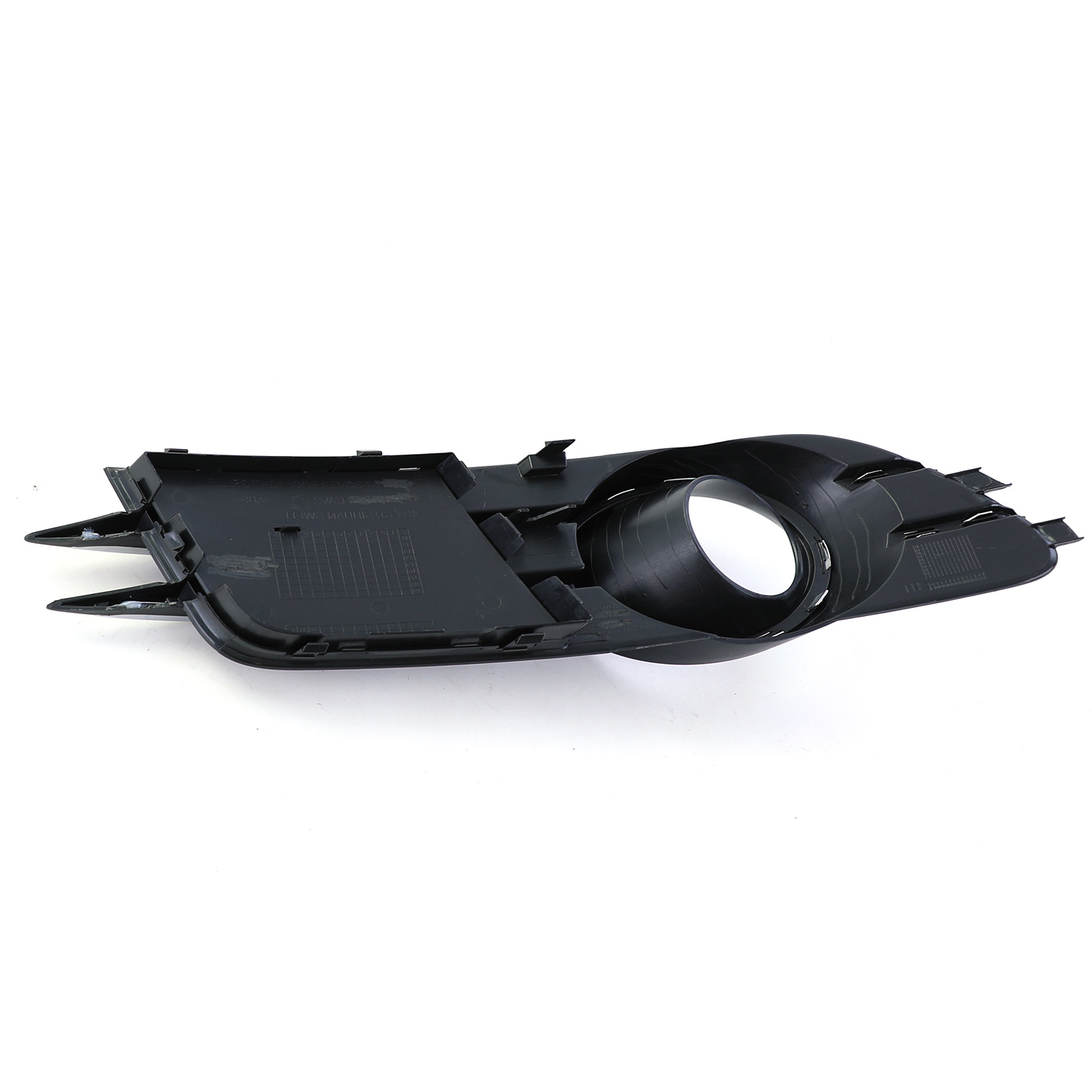 Grille - mistlamp rooster - voor Audi A6 C7/4G, sedan/avant 11/2010-10/2014 - rechts - zwart