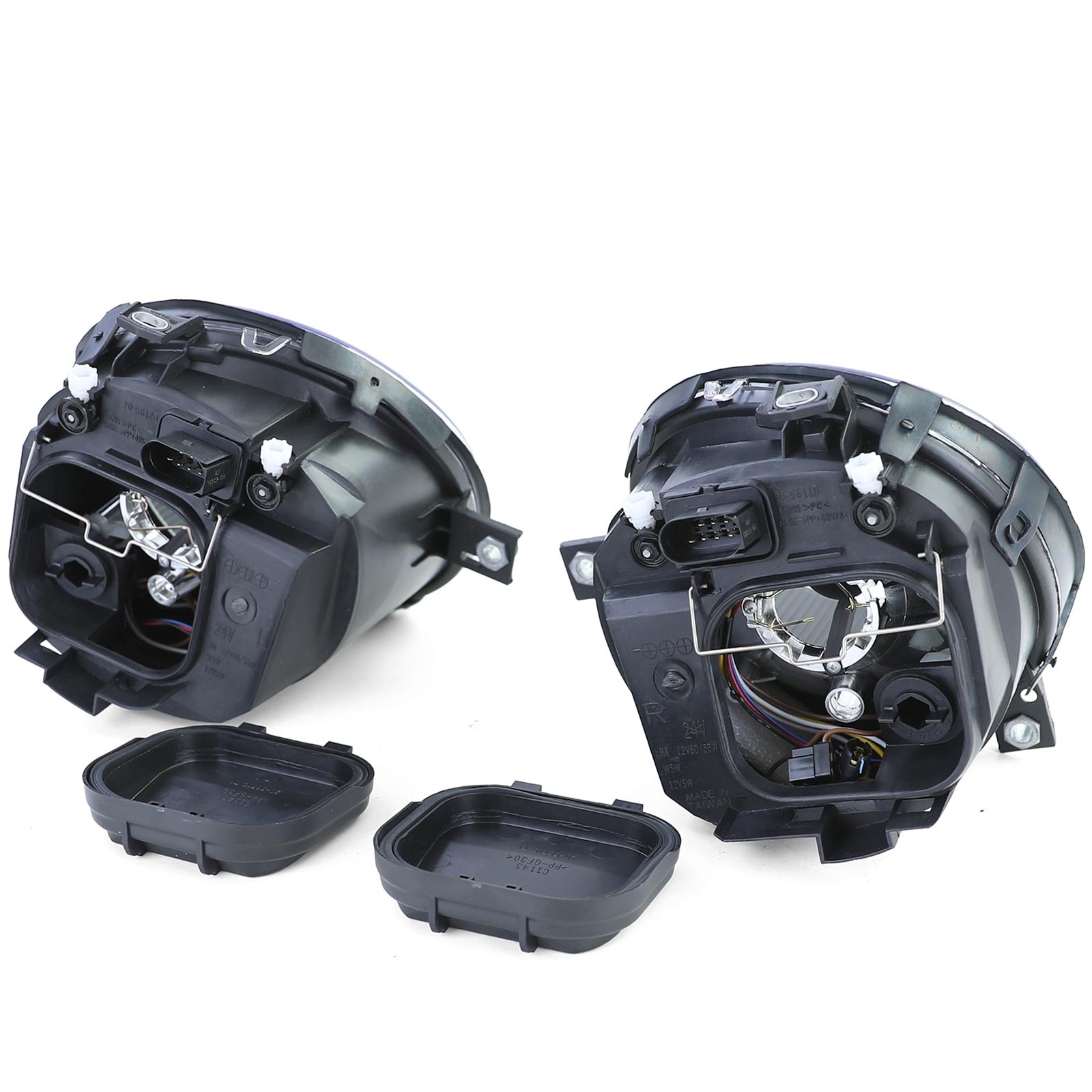 Koplampen voor VW Lupo 6X1/6E1 09/1998-07/2005 - H4 - zwart smoke