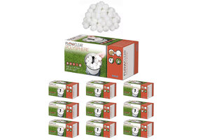 Bestway Flowclear - filterbollen - 10 pakken - 500g/bol - wit