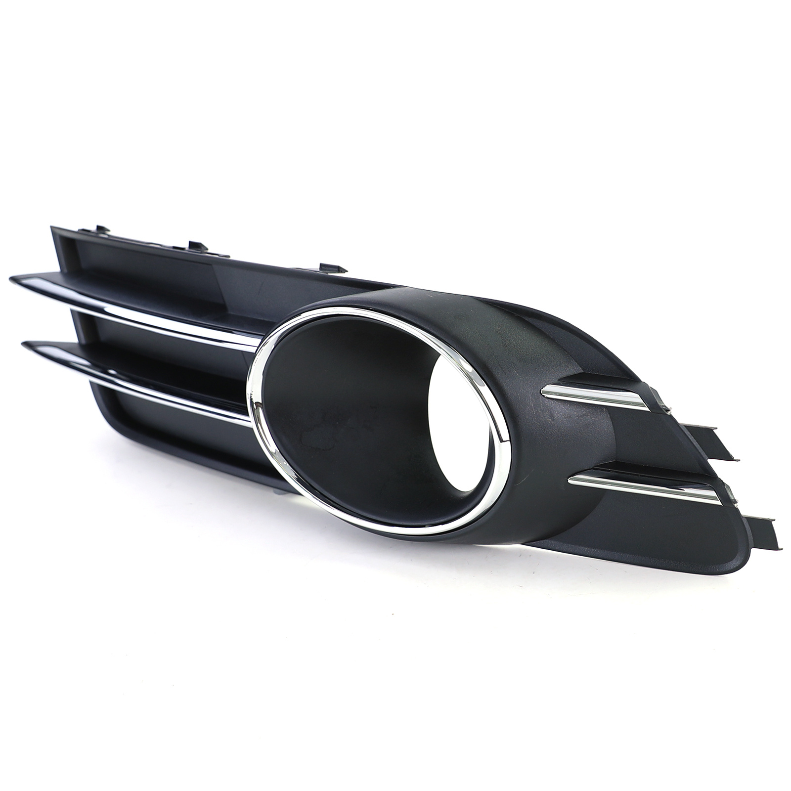 Grille - mistlamp rooster geschikt voor Audi A6 C7/4G, sedan/avant 11/2010-10/2014 - links - zwart/chroom