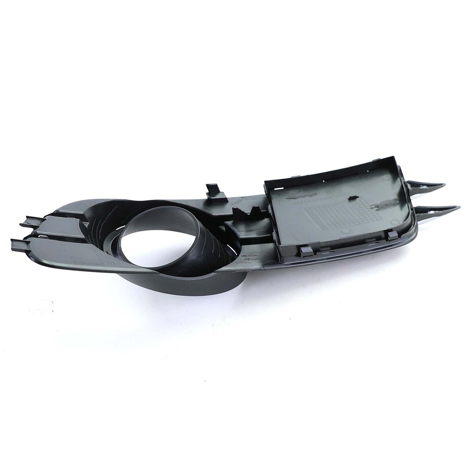 Grille - mistlamp rooster - voor Audi A6 C7/4G, sedan/avant 11/2010-10/2014 - links - zwart/chroom