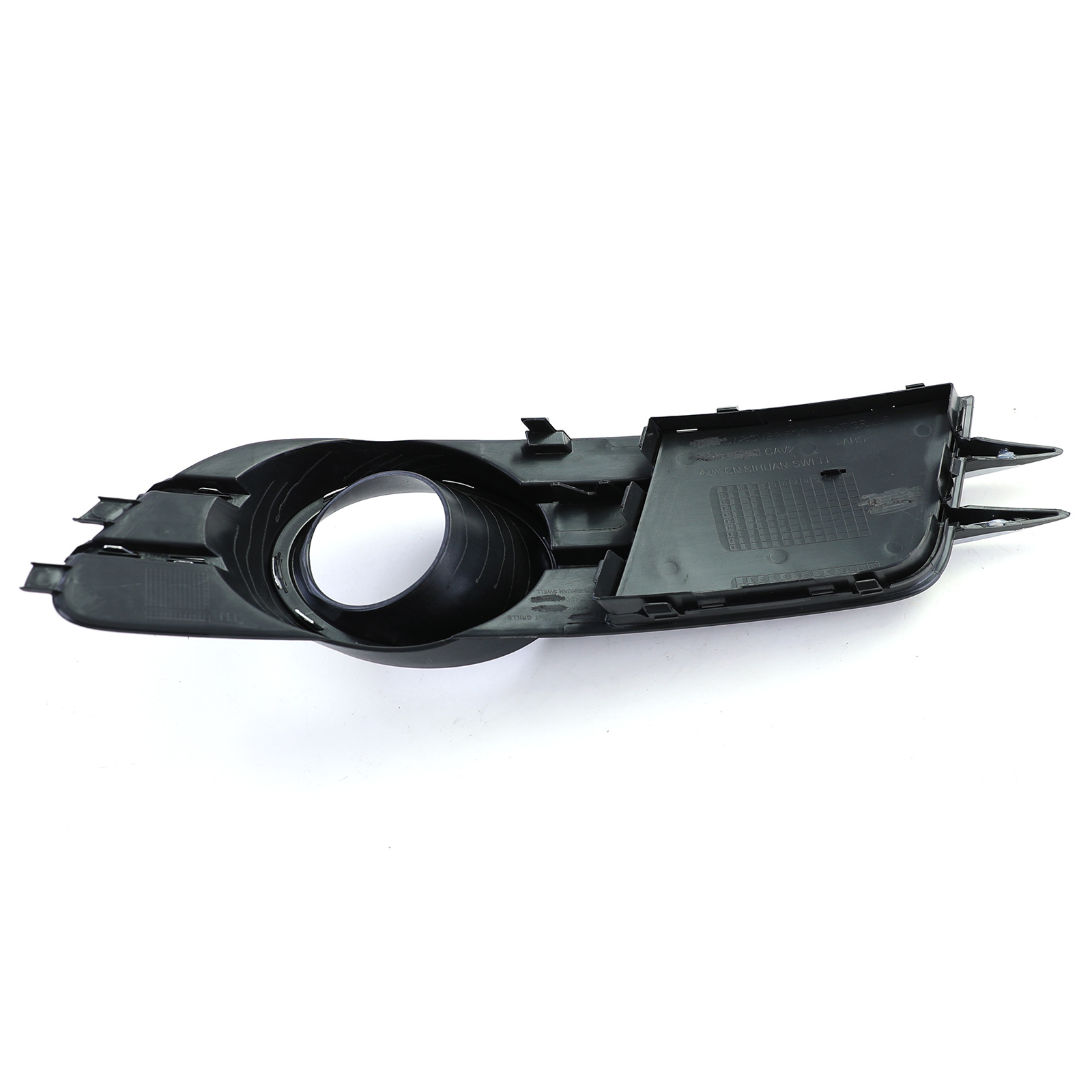 Grille - mistlamp rooster - voor Audi A6 C7/4G, sedan/avant 11/2010-10/2014 - links - zwart/chroom
