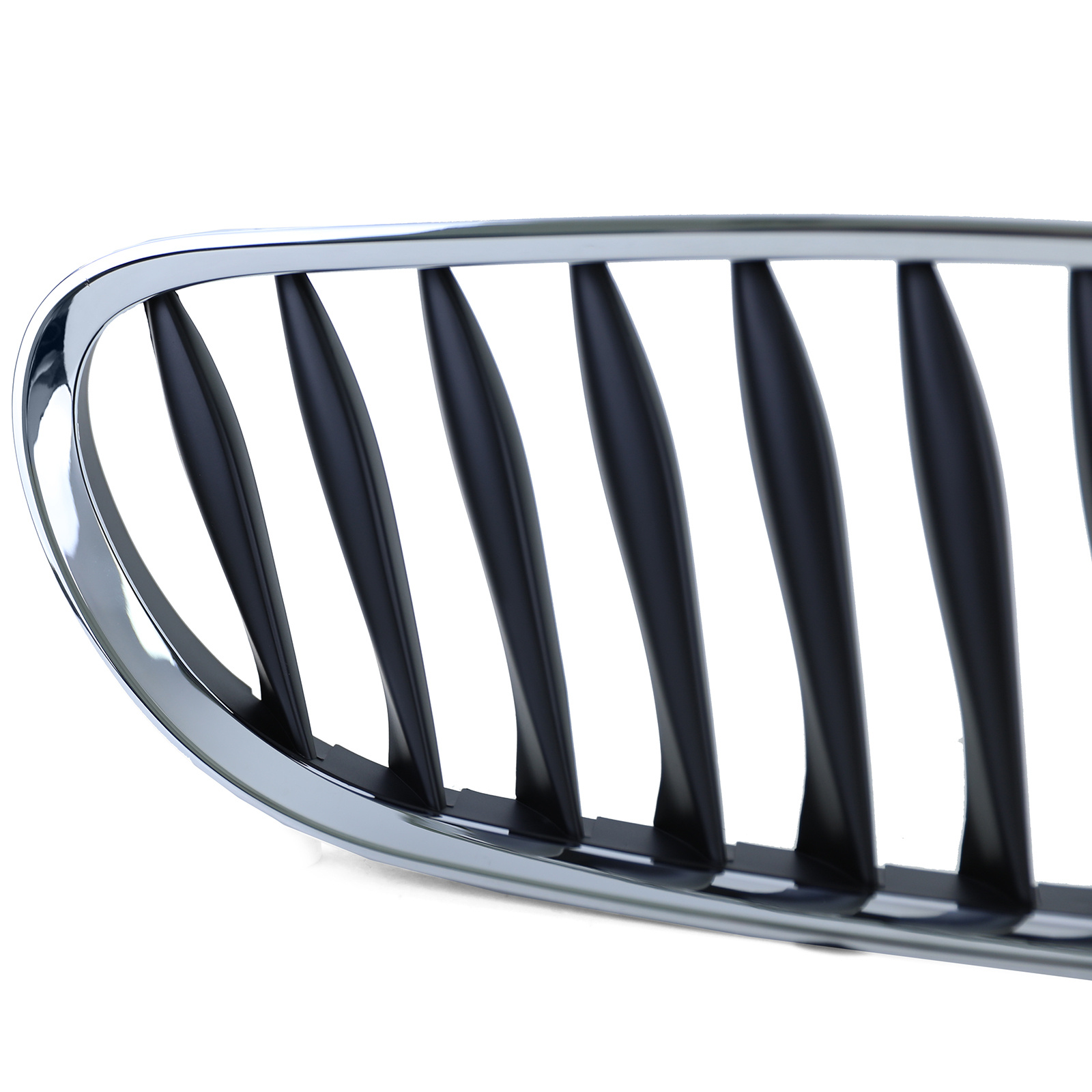 Grille - nieren - BMW Z4 E85/E86, cabrio/coupé 2002-2008 - 2-delig - zwart chroom