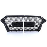 Grille - voorgrille - voor Audi A3 8VA/8V1/8VS, sedan/cabrio/sportback facelift 6/2016-2020 - zwart glans/zilver